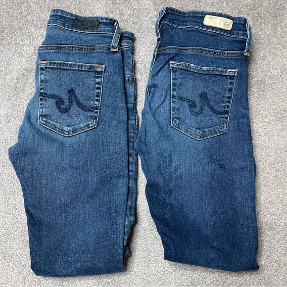 Ag Adriano Goldschmied Farrah Jeans Women’s 26 Blue Skinny Collection of 2 - Picture 1 of 8